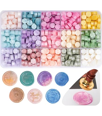 Amazon | 星型シーリングスタンプ用ワックス70g ミックスカラー